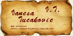 Vanesa Tucaković vizit kartica